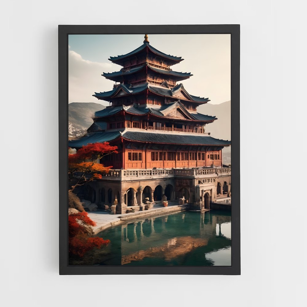 Poster Temple Shaolin – affiche Kung Fu (vue 2)
